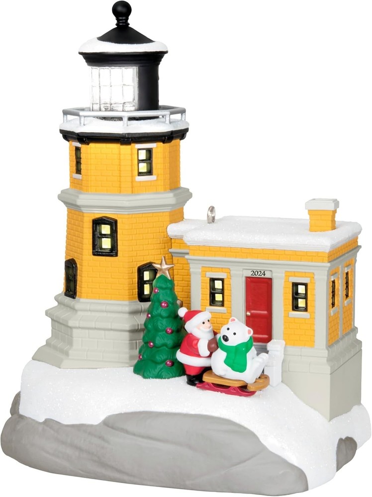 2024 Hallmark Keepsake Holiday Lighthouse Magic Light Ornament 13th in Series