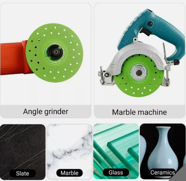 3PCS Rock Plate Flat Grinding Blade Tile Chamfering Cutting and Sanding Blade