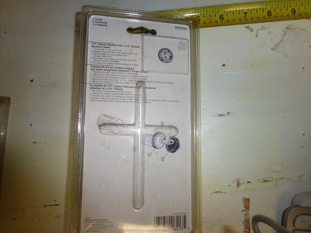 Master Lock 1472DAT Receiver hitch lock