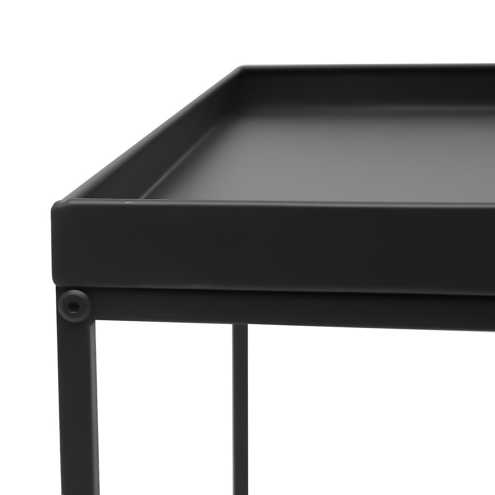 24" Square Table Side End Table Camping Table Portable Metal Frame Table Top New