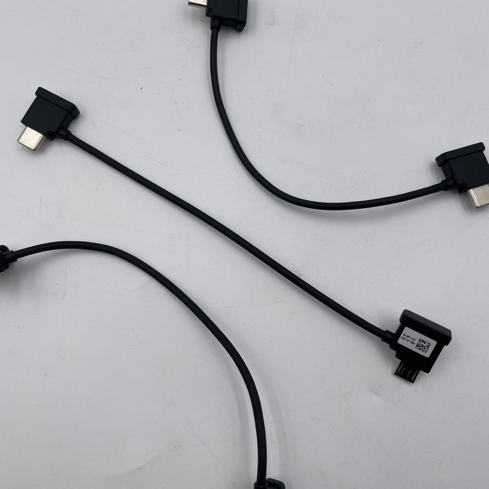 Genuine DJI RC Remote Cables Kit (Lighting, Micro USB, USB Type-C)