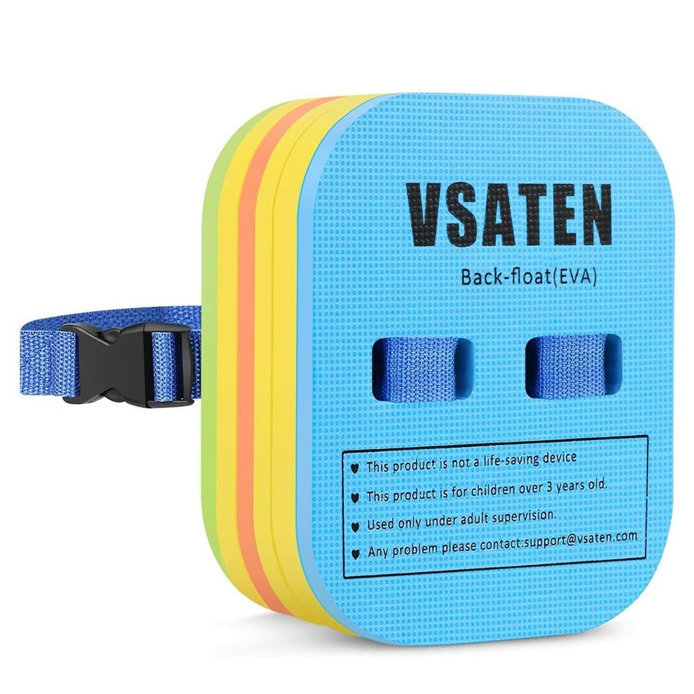 VSATEN Back Float, Swim Belt Bubble Adjustable Layers Thicken Split Foam Lear...