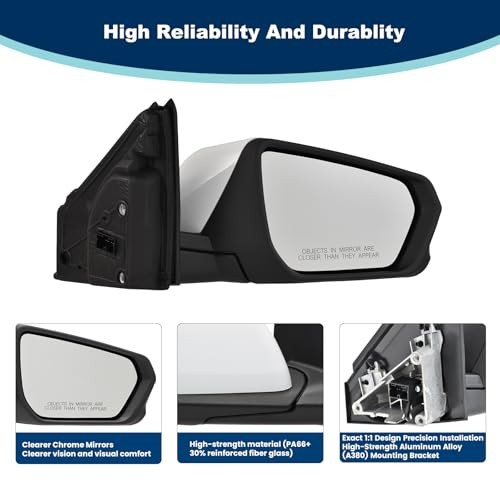 Side mirror assembly replacement, left side mirror assembly replacement, right