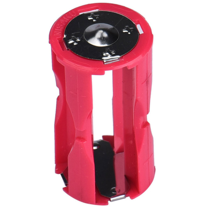 2pcs Parallel Cell Adapter Battery Holder 1.5V Case Box Convert 4AAA to 1 C Size
