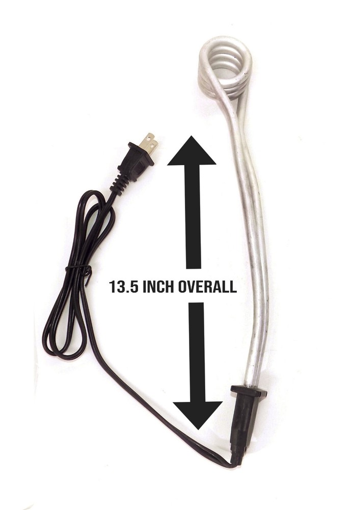 2 - 1000W Immersion Water Heater Portable Electric Submersible 13.5 Inch Boiler