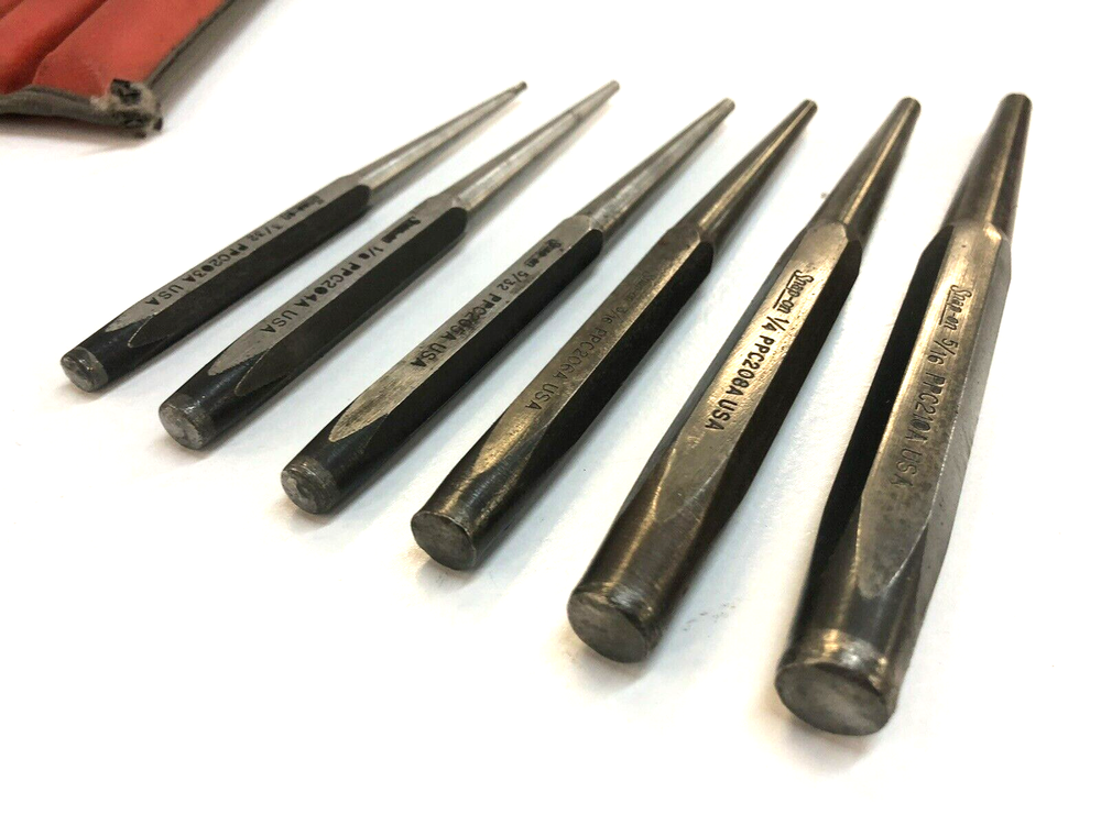 Snap-On Tools PPCS60BK 6 Piece Starter Pin Punch Set