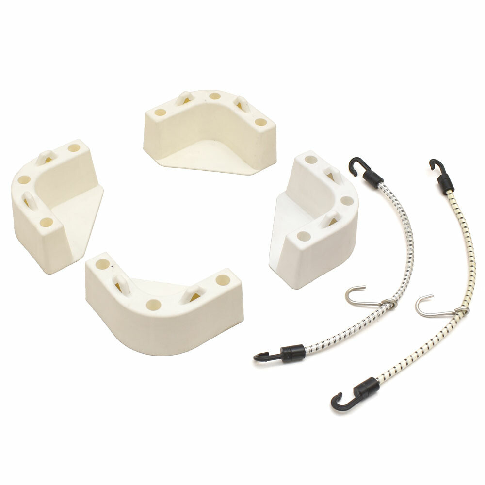 Tracker Boat Cooler Tie-Down 116167 | White Plastic (Kit)