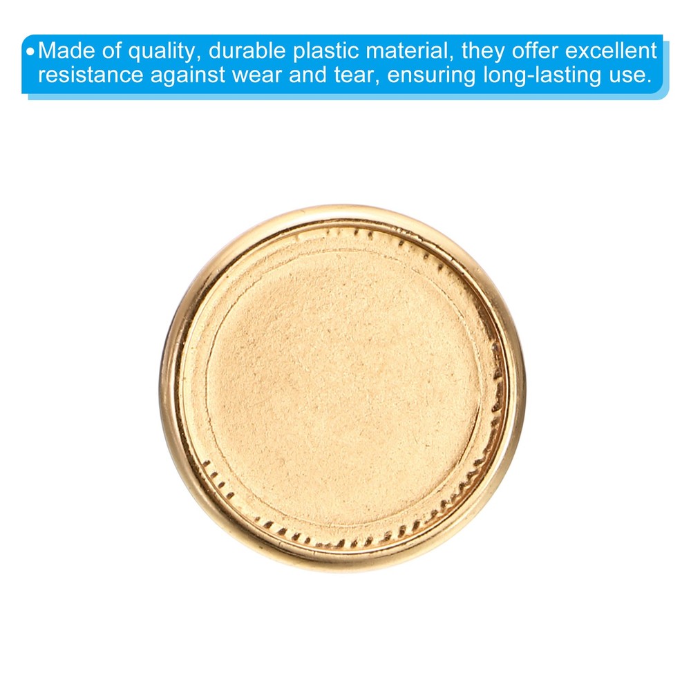 28mm Book Binding Discs 22pcs Discbound Expansion Discs Plating Round, Golden