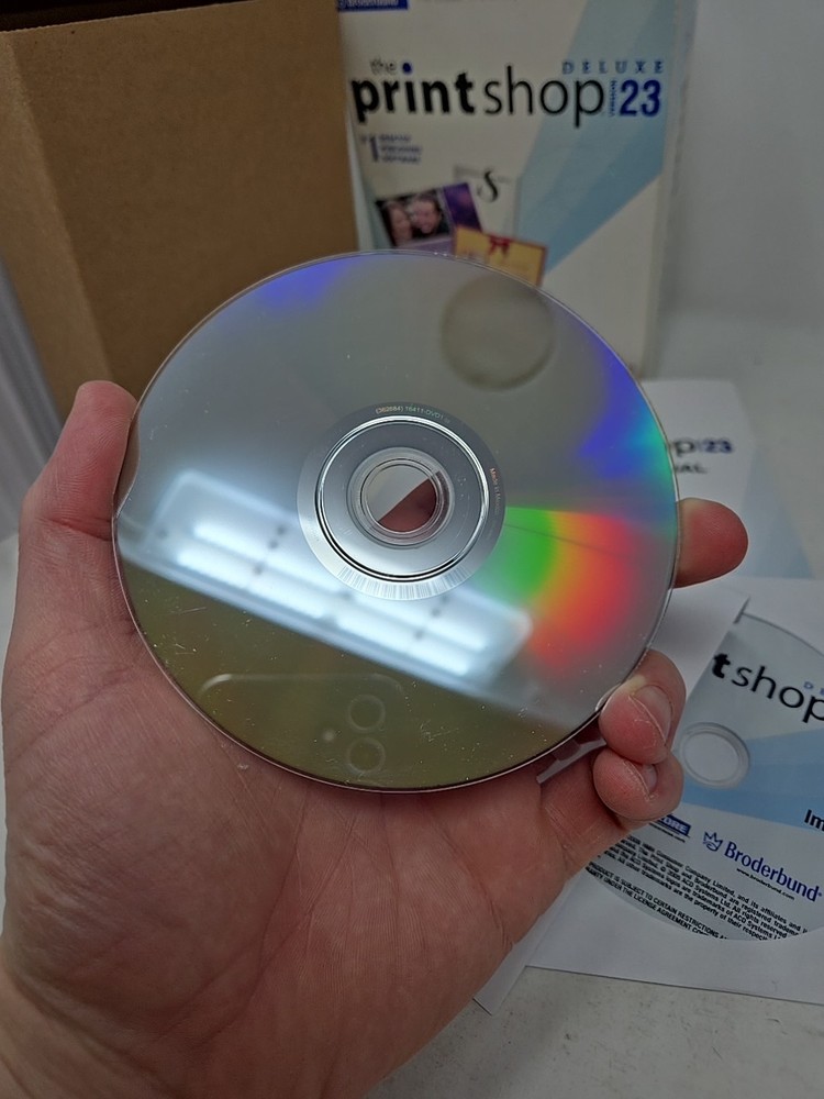 The Print Shop Deluxe Version 23 for Windows IMAGE And Install/Program Disc