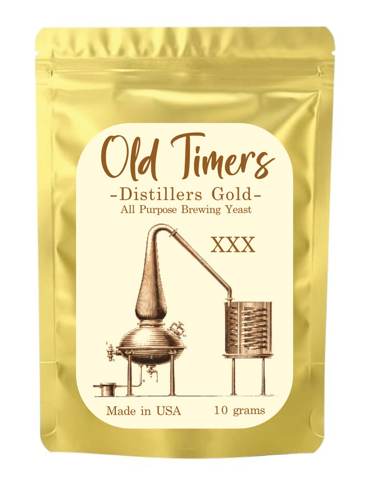 Distillers Yeast - Old Timers Gold - Fermentation Moonshine (10g = 10gal) USA