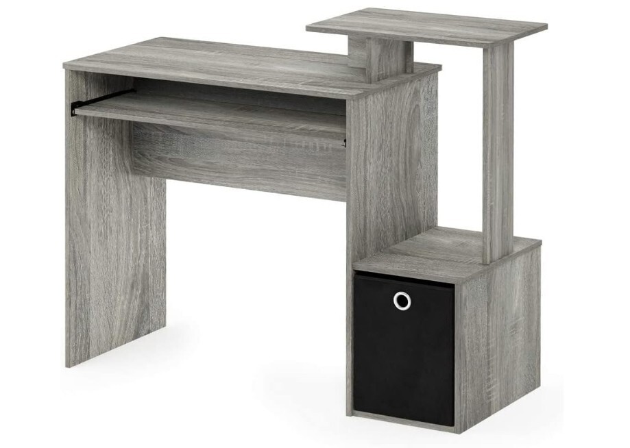 Econ Multipurpose Home Office Computer Writing Desk, French Oak Grey