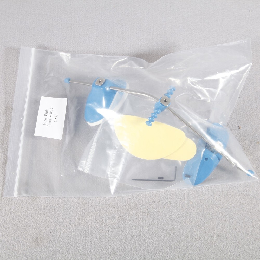 Dental Orthodontic Reverse Pull Headgear Facemask Mascara Adjustable Blue