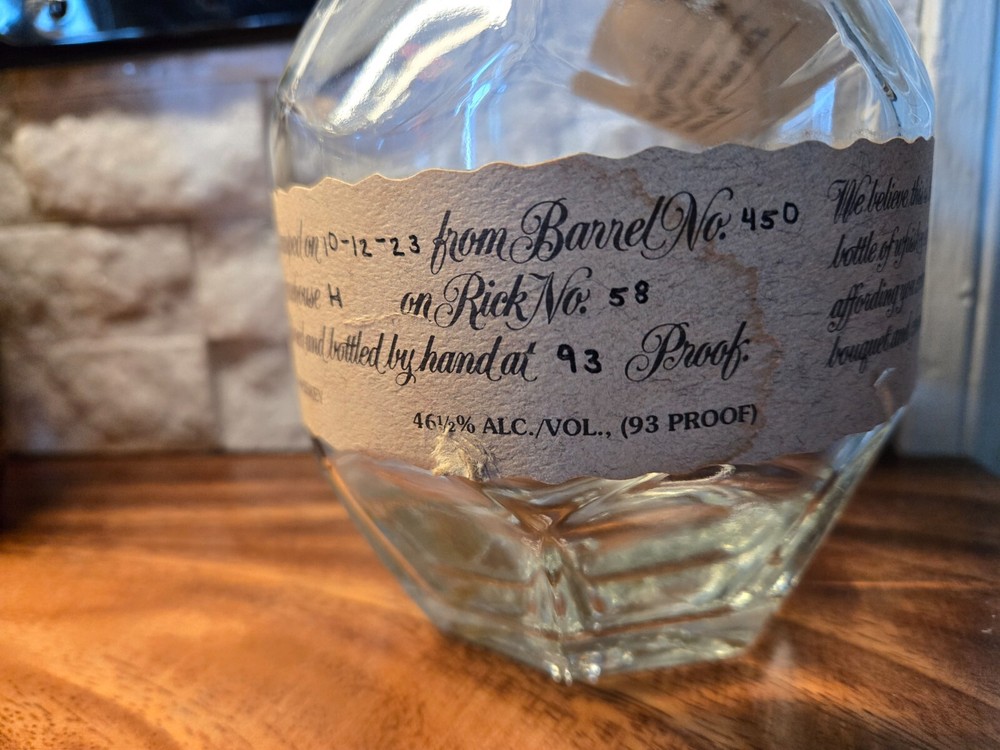 Blanton Bourbon Bottle with B Stopper