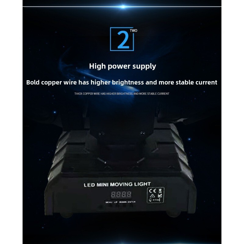 12 double headed dual polarized ball lights, beam stage effect, bar options