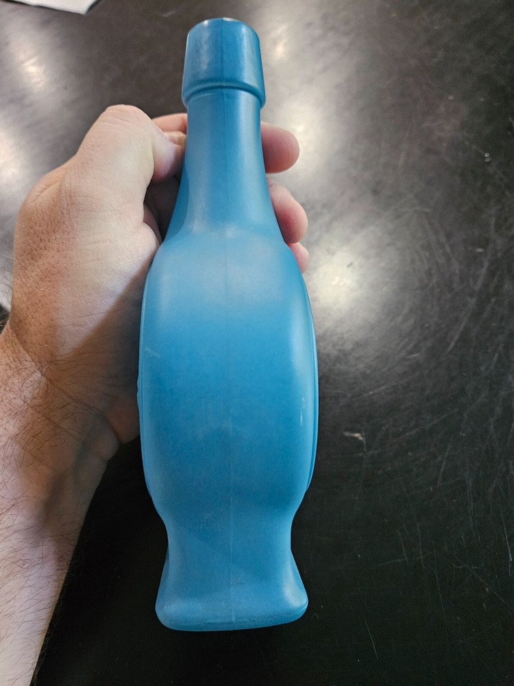 Sky Lab Weaton blue glass commemorative bottle