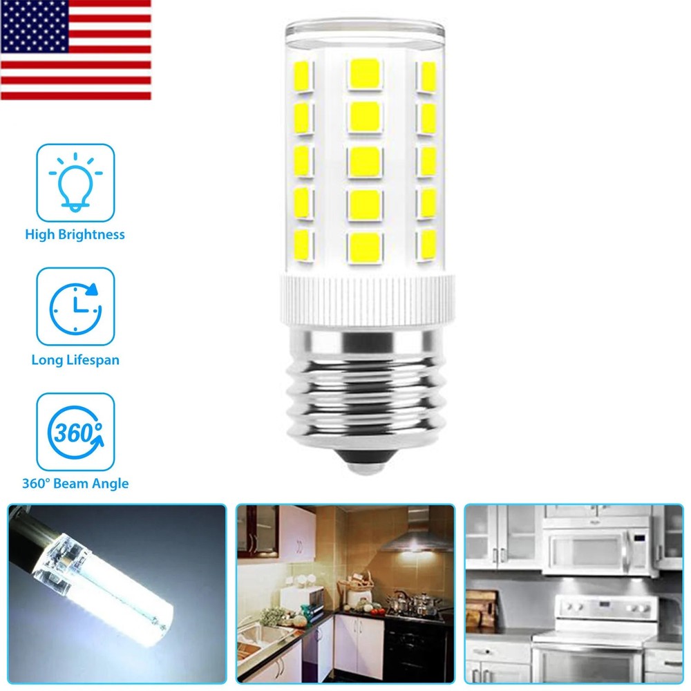 LED E17 Bulb Microwave Oven Light Dimmable 4W Natural White 6000K Light