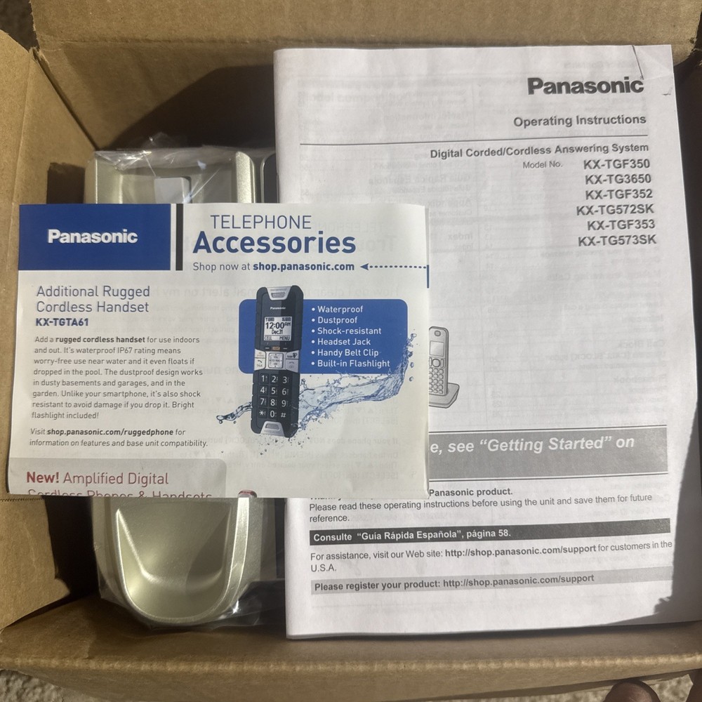 Panasonic KX-TGF352 Cordless Phone System w/ Answering Machine