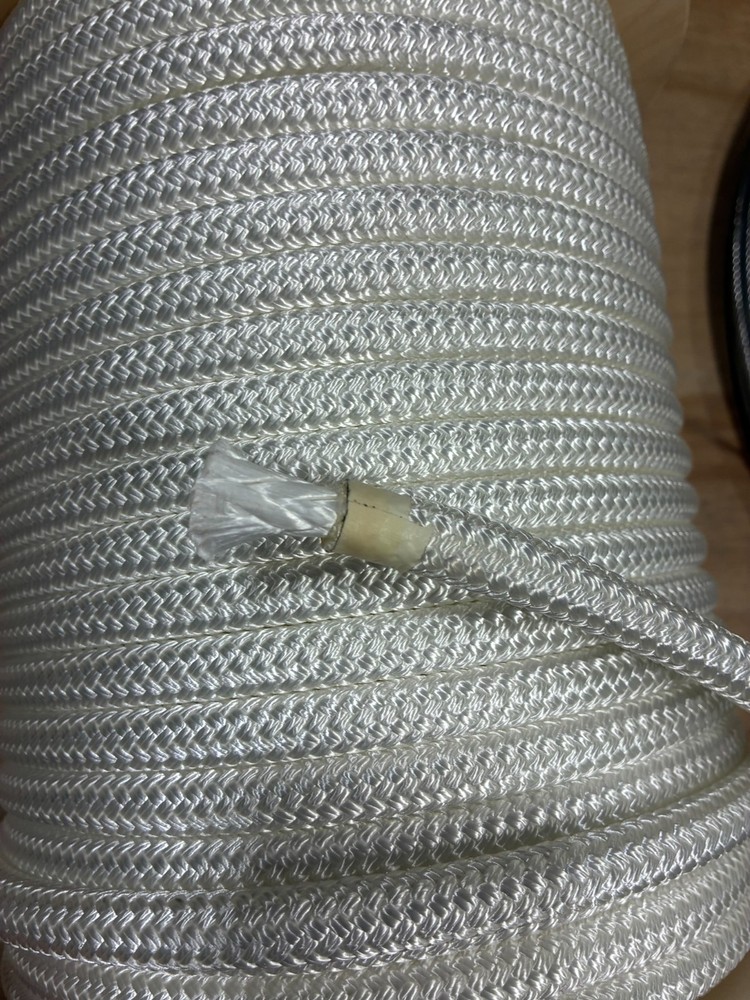 16mm Marlow D2 Race Solid White SK78 Rope 114' Hank