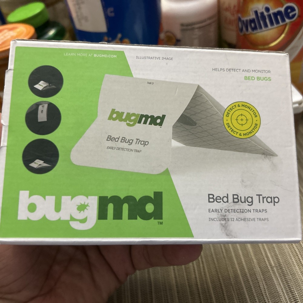 Bed Bug Traps (12 Pack) - Bed Bug Interceptors, Bed Bug Prevention, Best 09/27