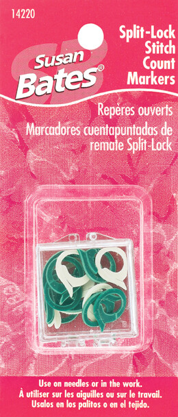 Split Lock Stitch Markers 2 Sizes 15/Pkg