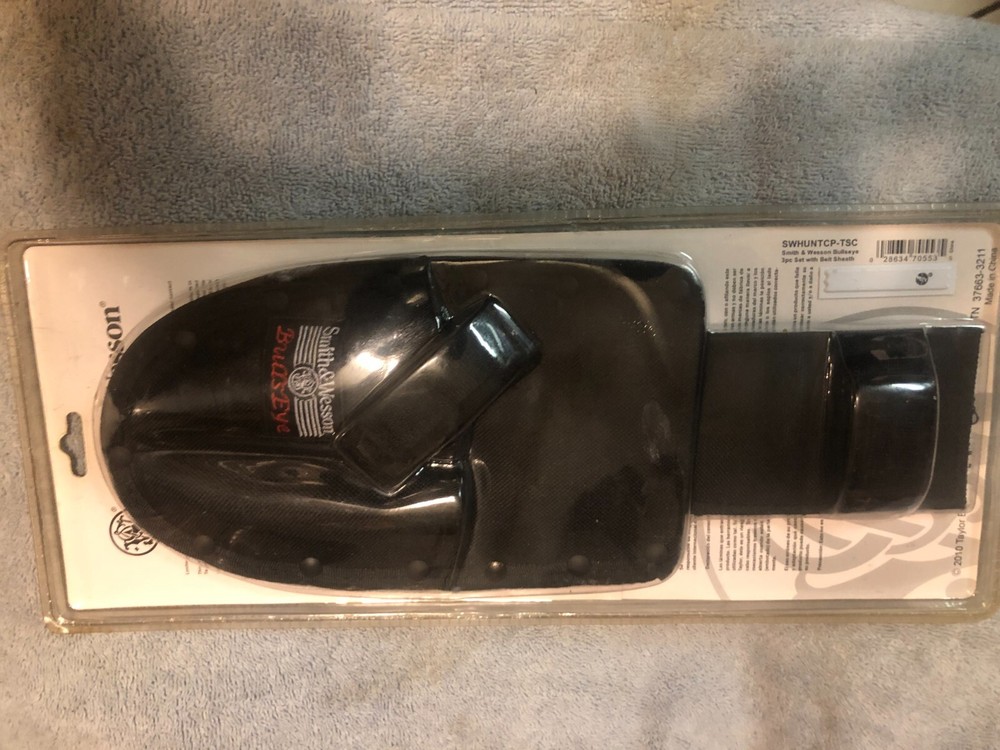 Smith & Wesson 3-Piece Knife Set With Sheath NEW