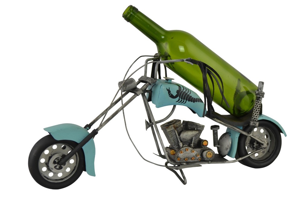 Custom Stretched Metal Chopper Bottle Holder