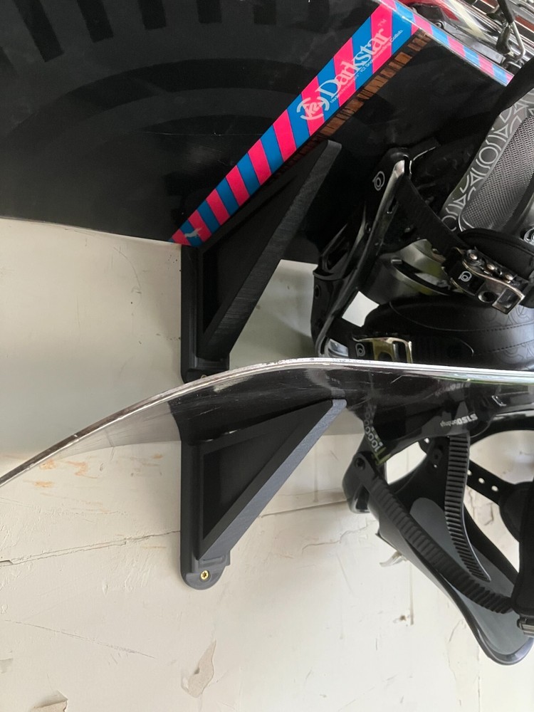 Ski, Snowboard, Skateboard wall storage mount - Custom 3D Printed