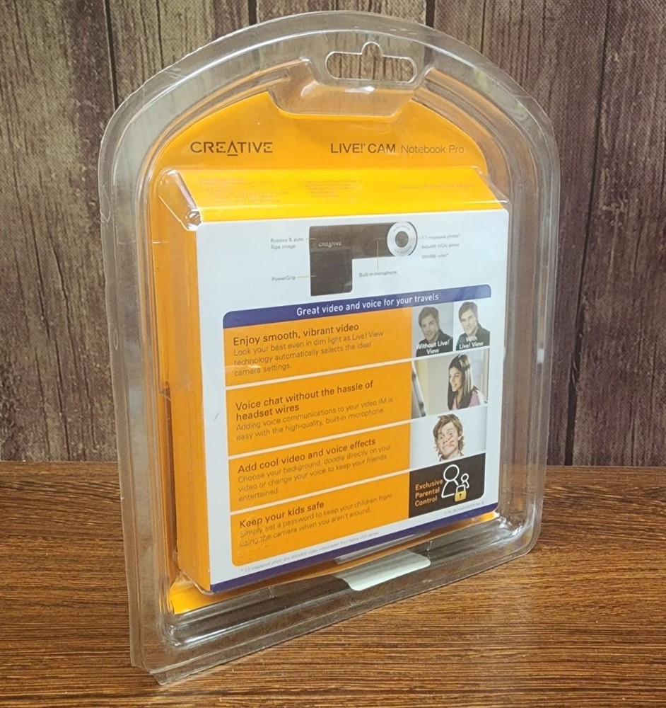 Creative Live! Cam Notebook Pro VF0400A - Webcam - Brand New NOS - XP/Vista!