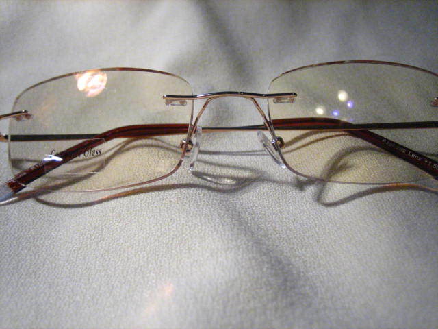 Nearly Invisible - FRAMELESS TABLET / COMPUTER READING GLASSES + FREE CASE 1098c