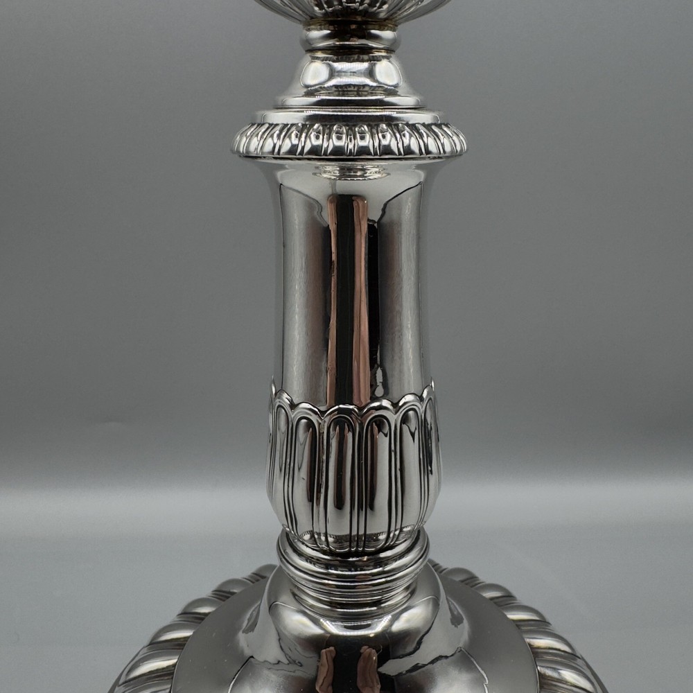 Rare Antique George III Telescopic Silver Candlesticks John & Thomas Settle 1817