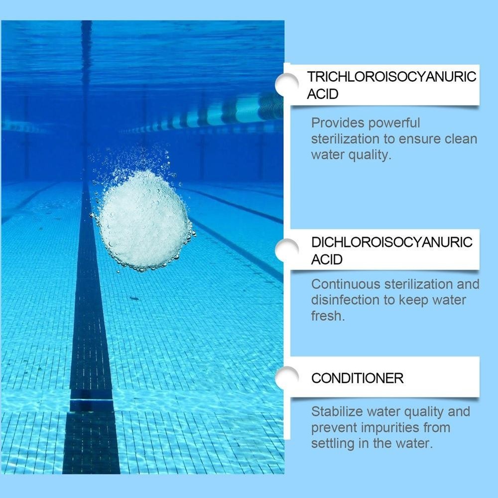 Multi-effect Pool Water Quality Cleaning Effervescent Tablets A5Z7