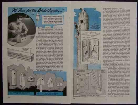 BIRDHOUSE Specifications 1946 INFO Size Location Height