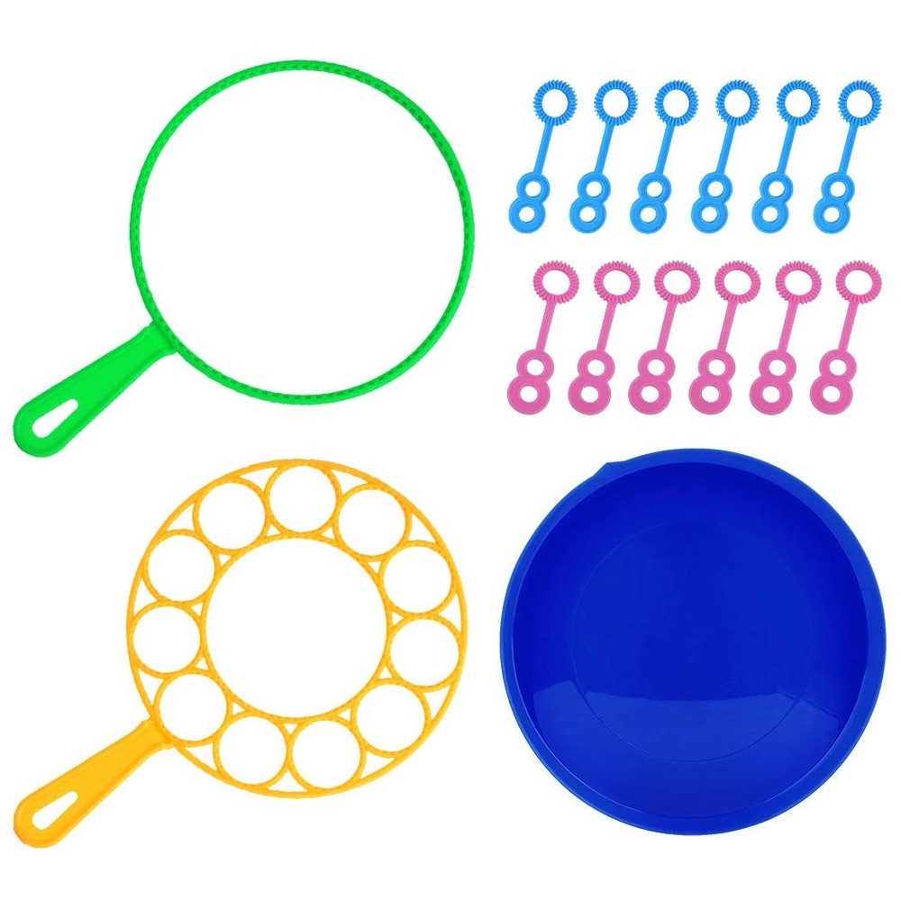 B bangcool Big Bubble Wands Set: Large Maker, Medium to Large, Blue