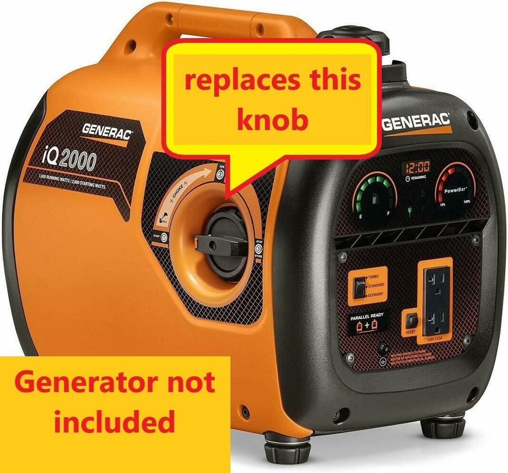 Generac Inverter Generator iQ2000 Knob Switch Run Choke - 3D printed part