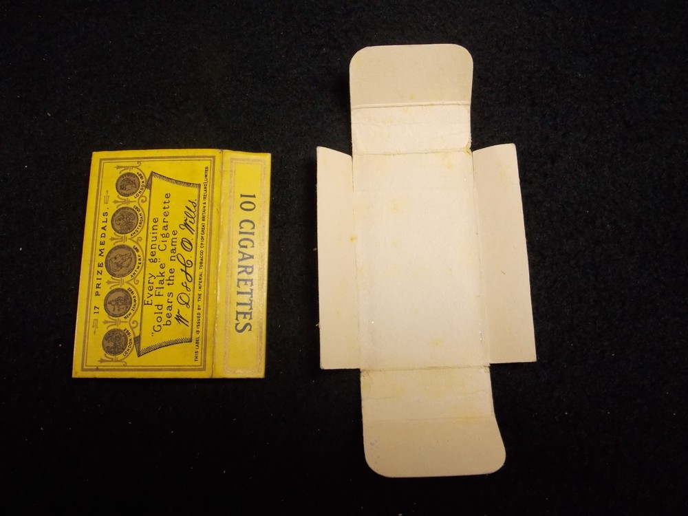 T3 Vintage Wills Wild Gold Flake Empty Cigarette Packet Box