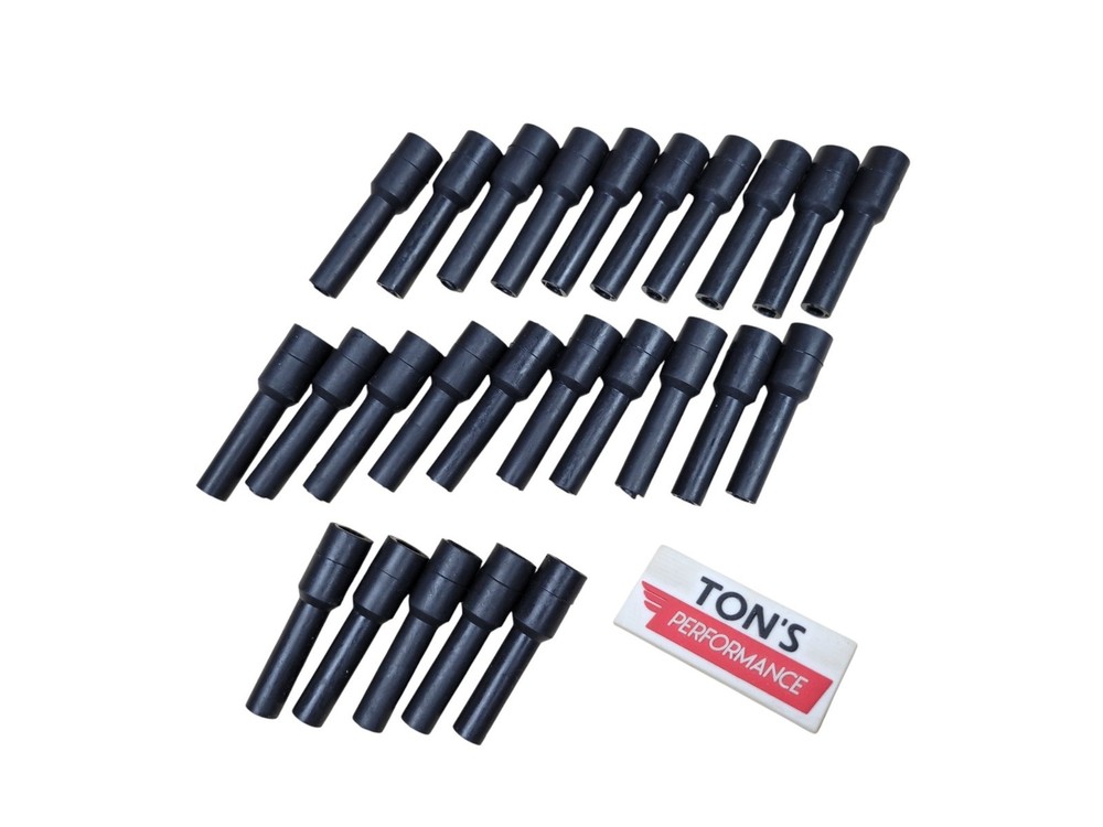 25 pack Ignition Spark Plug Wire Boot Straight 180 Degree for 7 or 8mm wire Bulk