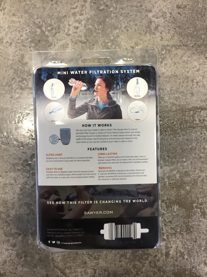 Sawyer Mini Water Filtration System - Blue