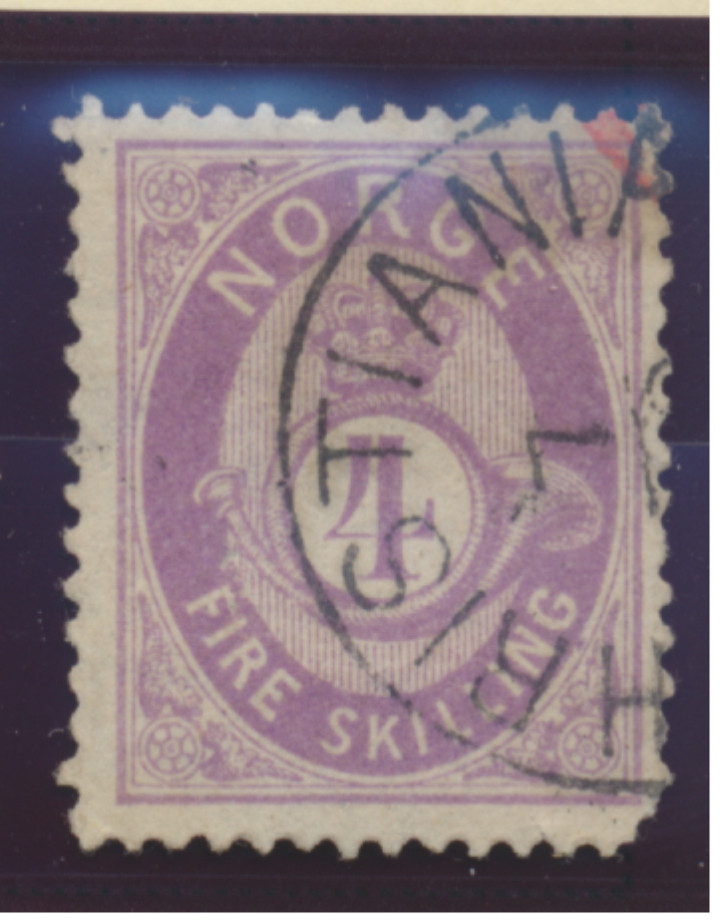 Norway Stamp Scott #19, Used