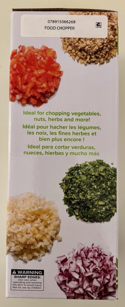 Progressive Prep Solutions Fresh Food Chopper (New Open Box)