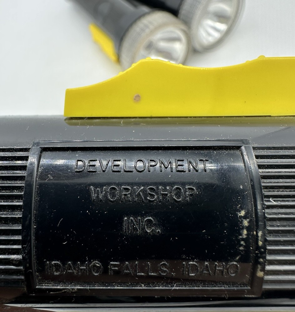 (3) Development workshop Inc Handheld Flashlight Plastic Black Yellow Military