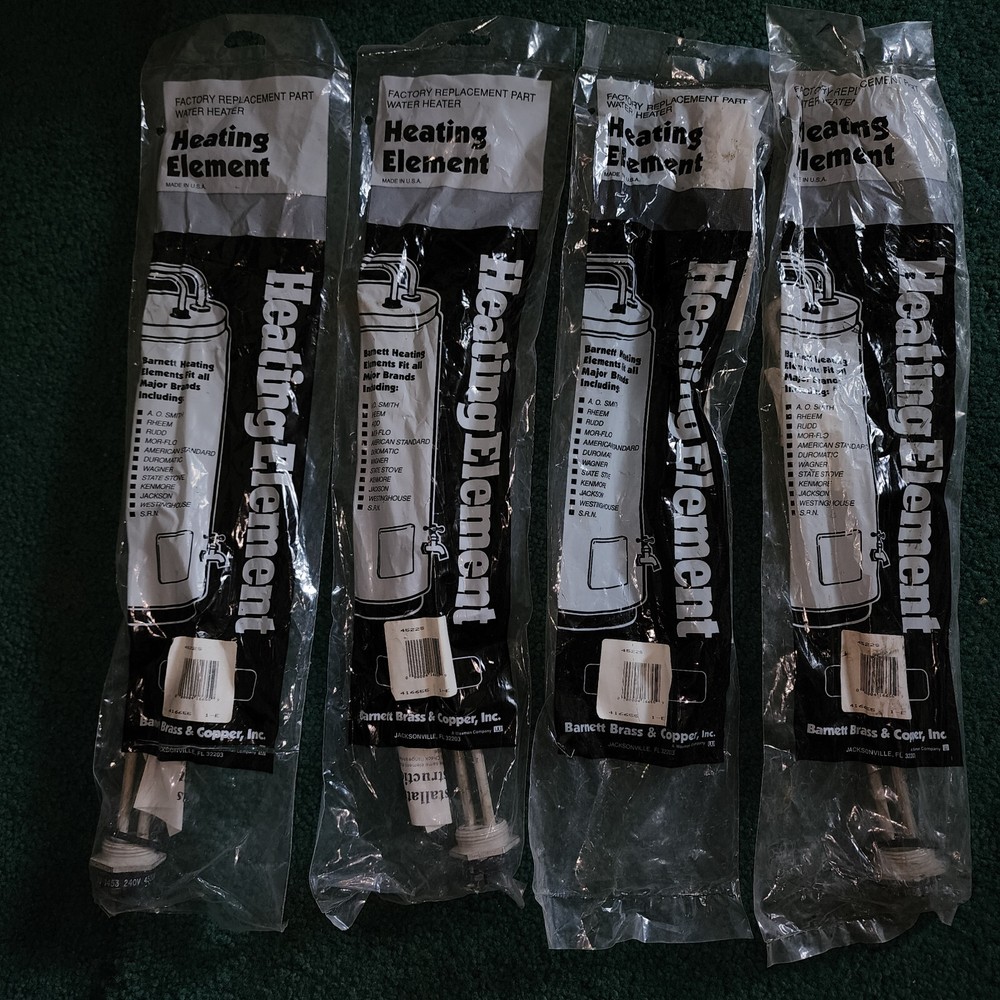 lot of 4 Barnett Brass 416647 3522S Water Heater Heating Element screw in USA