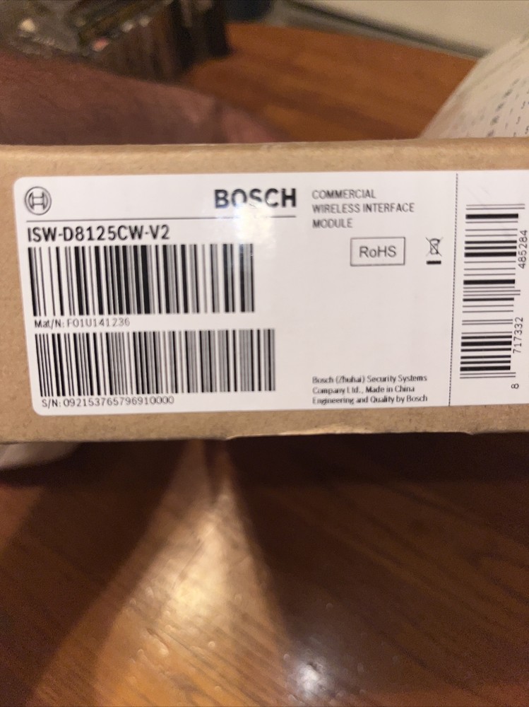 BOSCH ISW-D8125CW-V2 Commercial Wireless Interface Module