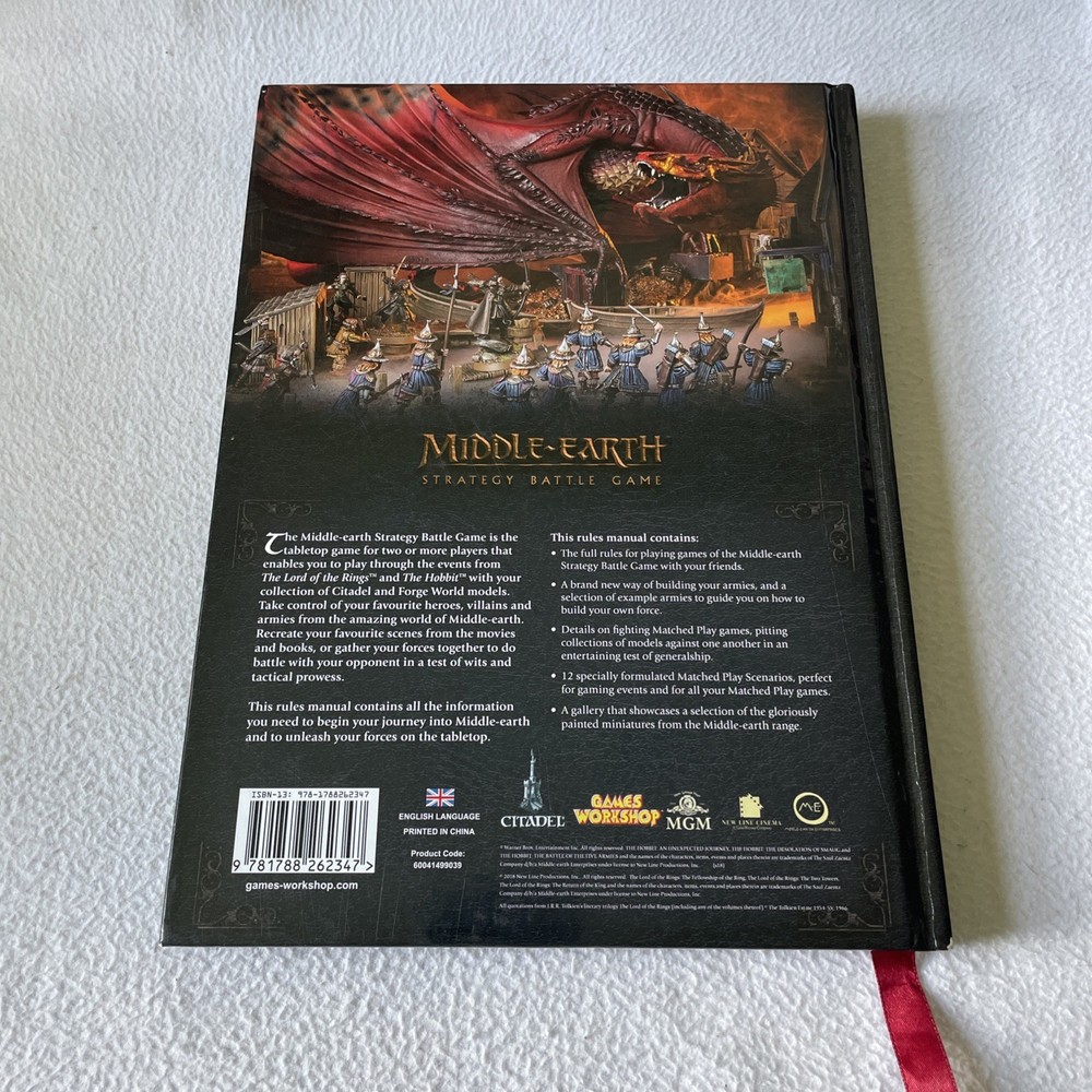 Games Workshop Middle-earth Strategy Battle Game Rules Manual