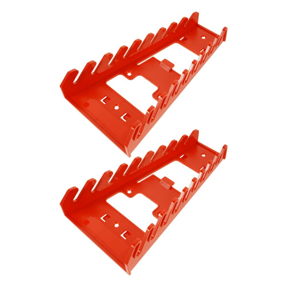 2 Pcs Wrenches Organizer Plastic Wall Mount Tool Holder Pegboard Small