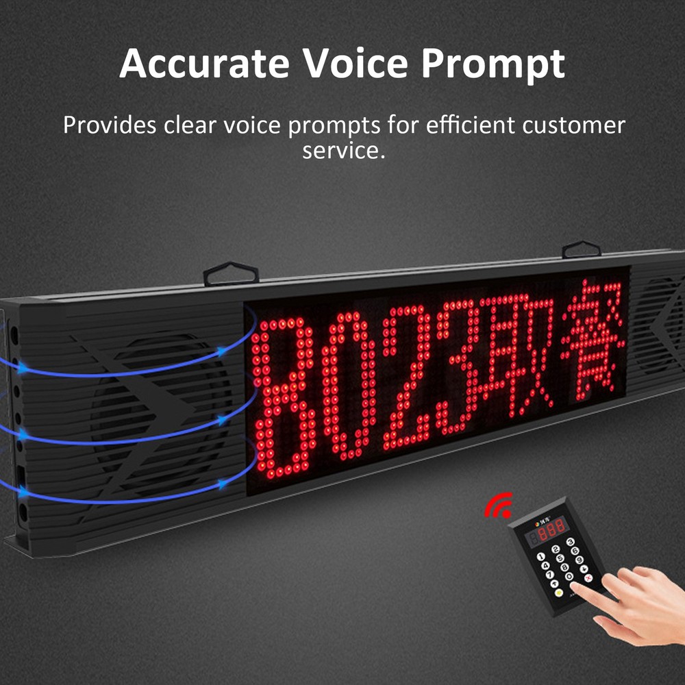 Queue Calling System Loud Speaker Screen 3 Digits Take A Number System V1