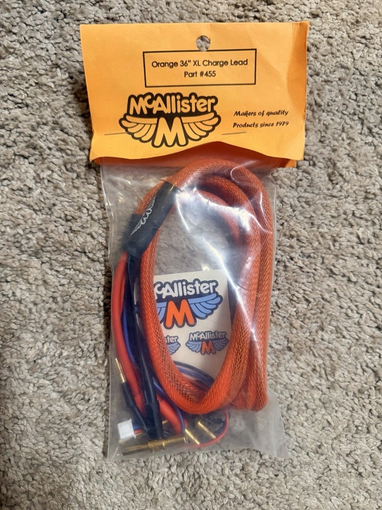 McAllister Orange 36” XL Charge Leads
