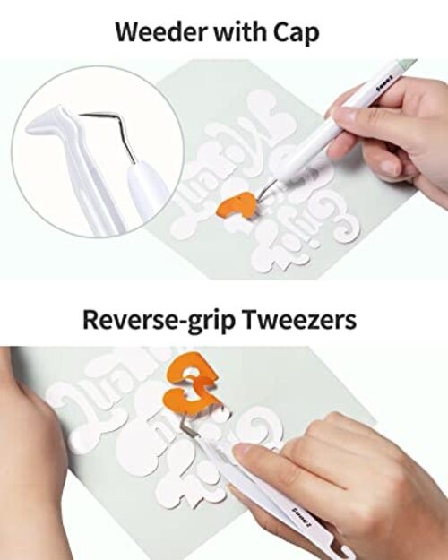 Weeding Tools for Vinyl, 6PCS Basic Tools Set, Precision Craft Vinyl Colored