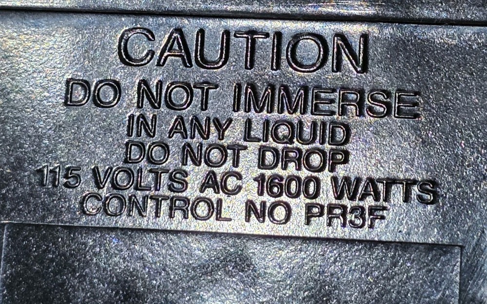 Farberware PR3F Just Rite Electric Skillet Heat Controller Temperature Regulator