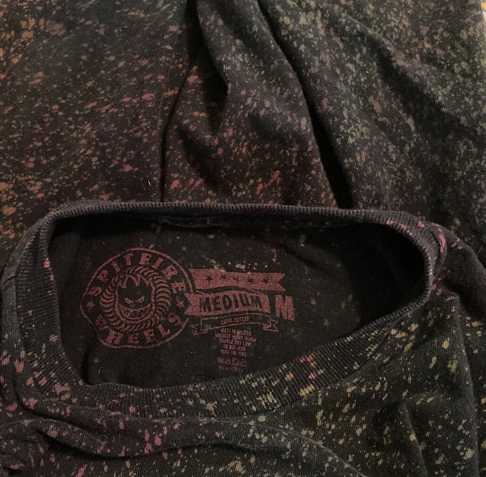 Spitfire Wheels Live To Burn Cosmic Shirt Medium