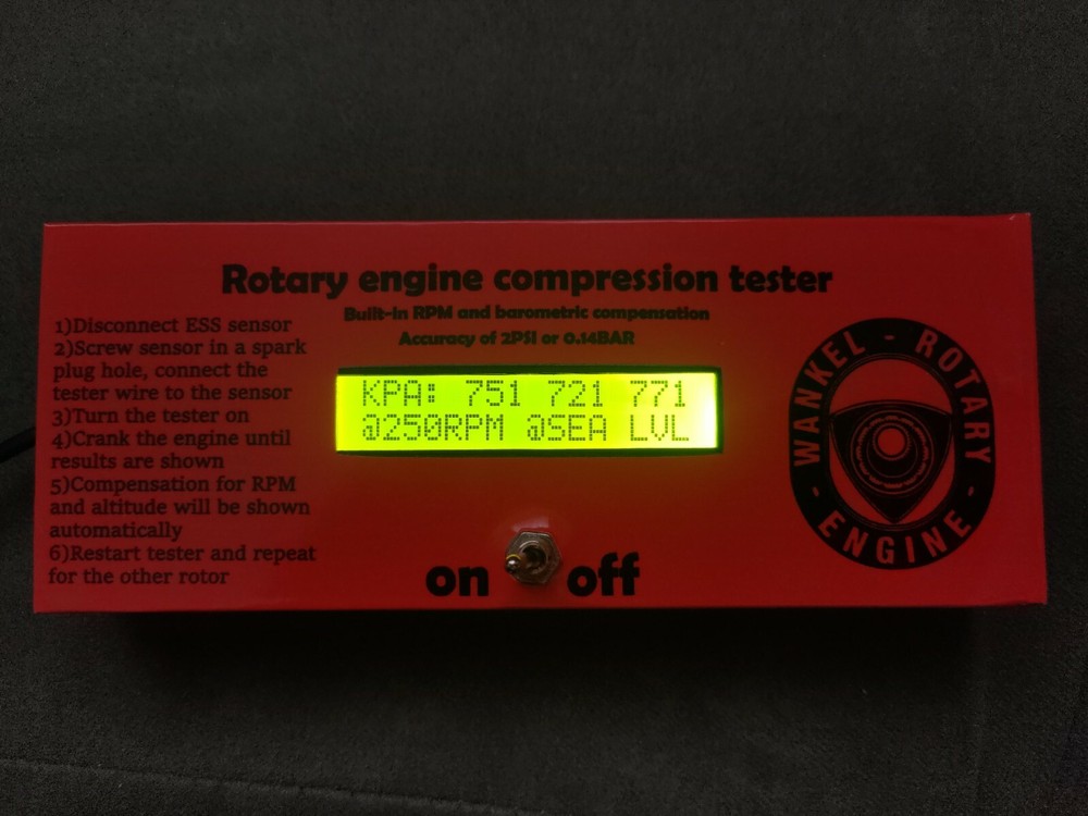 Rotary Engine Compression Tester MAZDA RX8 RX7 13B 12A 20B wankel renesis